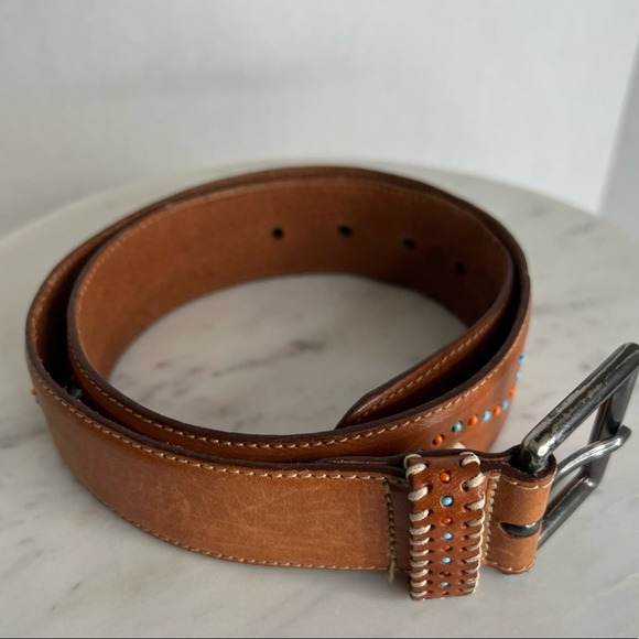 The Limited Belt Size Small Genuine Leather Belt Southwestern Aztec Western